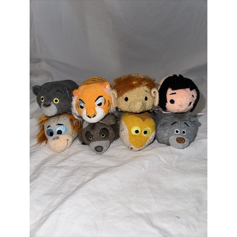 Authentic Disney Store Jungle Book Tsum Tsum Set of 8 NWT Complete Rare Mowgli